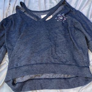 Hollister sweatshirt with the cuts size large
